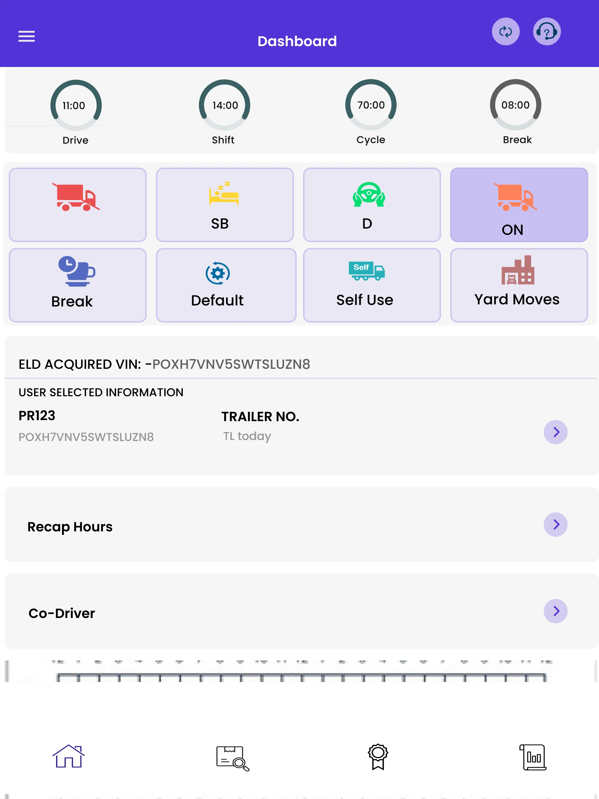 ELD Mandate HOS screenshot